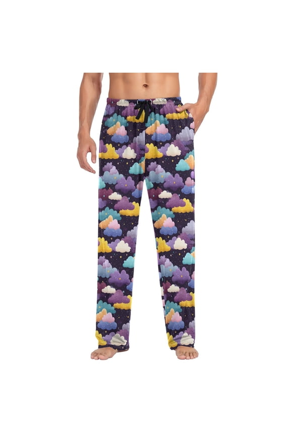 Men's Pajama Pants Cloud Starry Soft Long Sleep Lounge Pjs Bottoms XL
