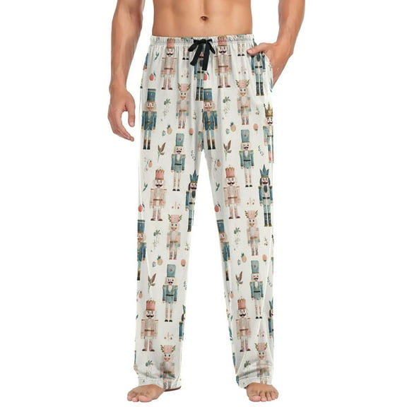 joogoo Men's Pajama Pants Nutcracker Soldiers Christmas Soft Long Sleep Lounge Pjs Bottoms XL