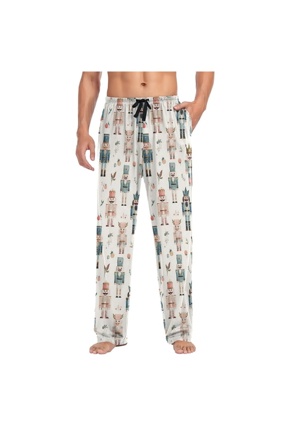 Men's Pajama Pants Nutcracker Soldiers Christmas Soft Long Sleep Lounge Pjs Bottoms XL