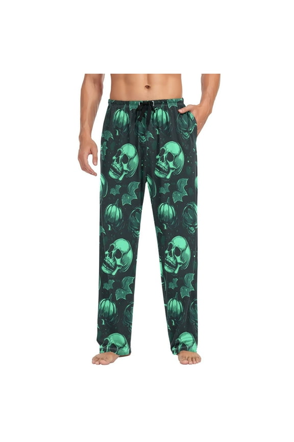 Men's Pajama Pants Skull Skeletons Soft Long Sleep Lounge Pjs Bottoms S