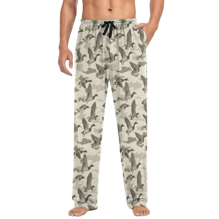 joogoo Men's Pajama Pants Wild Duck Camouflage Soft Long Sleep