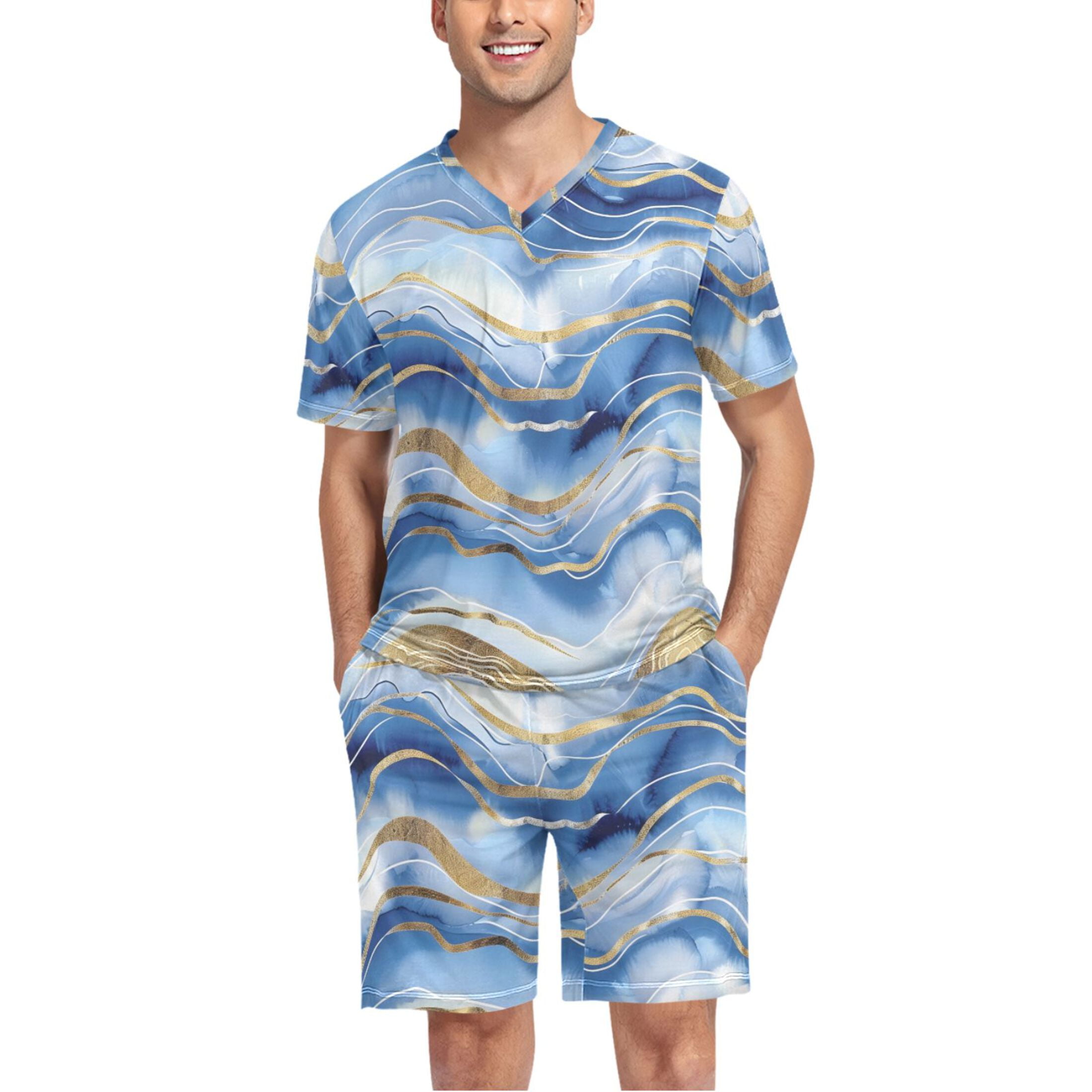 Luxury Pajama Shorts (His/Virilis)(Pure Candy Blue Logo@Alchemic) RJSTHw2025 RJS main image 1