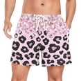 thumbnail image 1 of joogoo Men's Sparkling Glitter Leopard Swim Trunks with Liner Pocket Beach Shorts XX-Large, 1 of 9