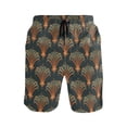 thumbnail image 1 of joogoo Men's Swim Trunks Bronze Seashells Beach Shorts with Pockets M, 1 of 6