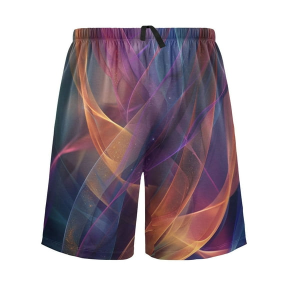 joogoo Mens Swim Trunks Colorful and Elegant Background Beach Shorts Drawstring Elastic Waist Swimwear Bathing Suits XXL