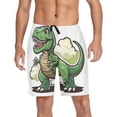 thumbnail image 1 of joogoo Mens Swim Trunks Cute Dinosaur Beach Shorts Drawstring Elastic Waist Swimwear Bathing Suits L, 1 of 7