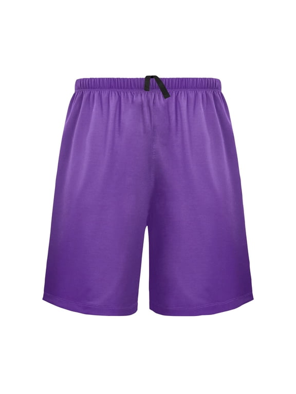 Mens Swim Trunks Dark Purple Beach Shorts Drawstring Elastic Waist Swimwear Bathing Suits L