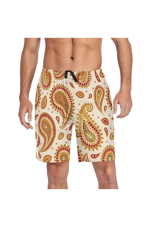Mens Swim Trunks Graffiti Boho Beach Shorts Drawstring Elastic Waist Swimwear Bathing Suits XL