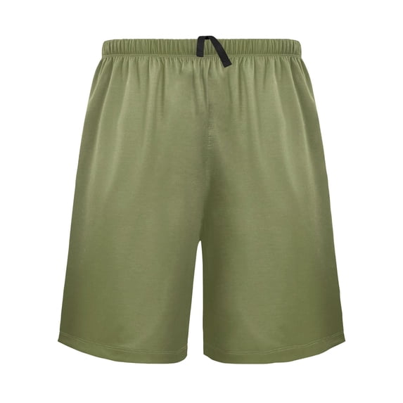 joogoo Mens Swim Trunks Grass Green Beach Shorts Drawstring Elastic Waist Swimwear Bathing Suits L