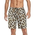 thumbnail image 1 of joogoo Mens Swim Trunks Leopard Animal Skin Beach Shorts Drawstring Elastic Waist Swimwear Bathing Suits XL, 1 of 7