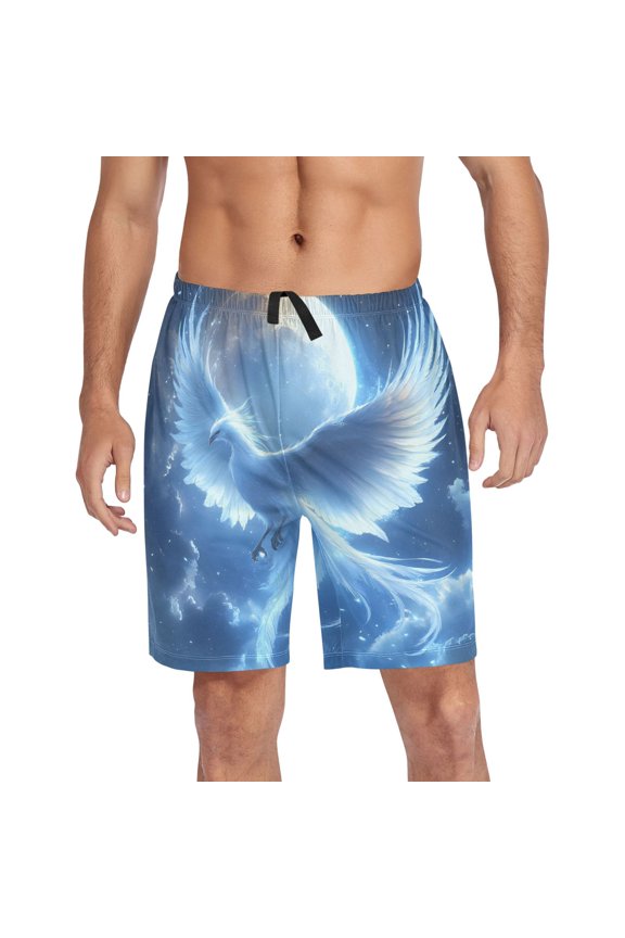 Mens Swim Trunks Phoenix Beach Shorts Drawstring Elastic Waist Swimwear Bathing Suits M