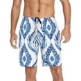 thumbnail image 1 of joogoo Mens Swim Trunks Waves Line Art Beach Shorts Drawstring Elastic Waist Swimwear Bathing Suits XXL, 1 of 7