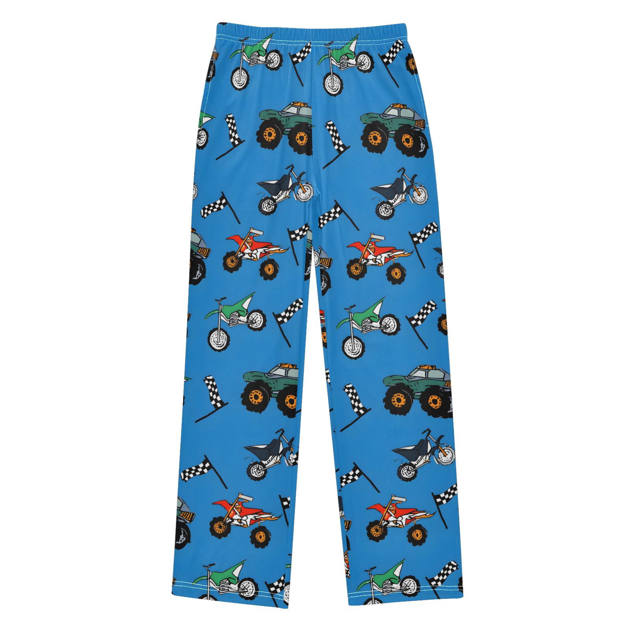 joogoo Motorcycle Cartoon Trucks Pajama Pants Pj Bottoms Sleepwear ...