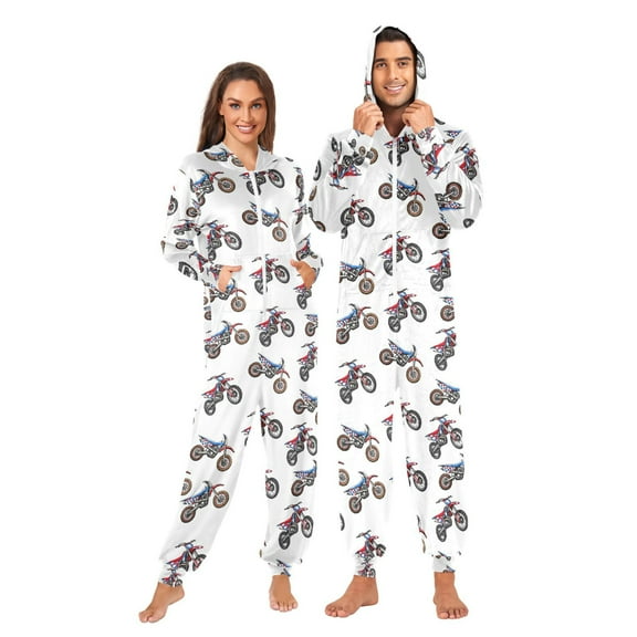joogoo Mountain Bikes Unisex Adults Onesies Pajamas Jumpsuits XL