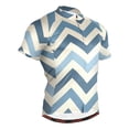thumbnail image 1 of joogoo Navy Lines Pattern Men's Cycling Jerseys Mountain Bike Short Sleeve Tops XL, 1 of 7