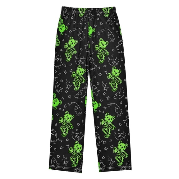 joogoo Neon Bears Skull Pajama Pants Pj Bottoms Sleepwear Lounge XL