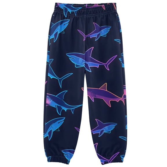 joogoo Neon Sharks Swimming Boys' Sweatpants Jogger Pants 4T