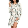 thumbnail image 1 of joogoo Nutcracker Soldiers Christmas Women's Long Sleeve Nightgown Sleepwear L, 1 of 8