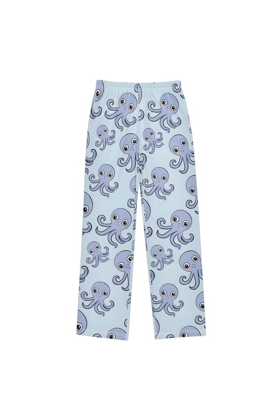 Octopus Cute Pajama Pants Pj Bottoms Sleepwear Lounge L