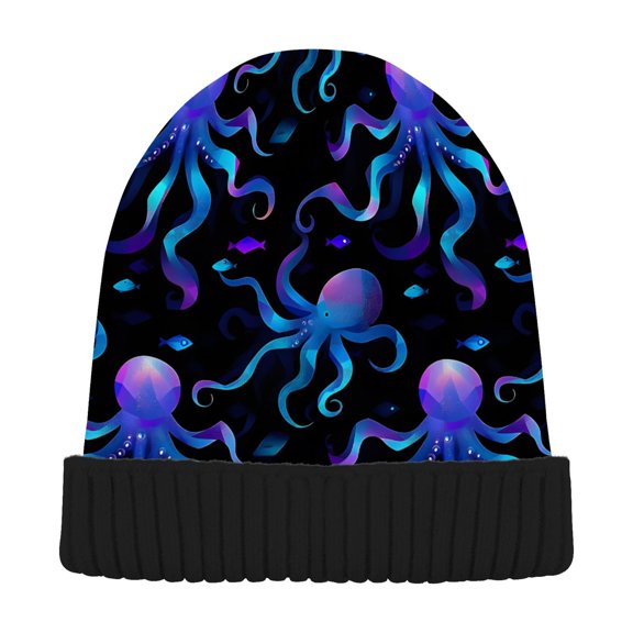 joogoo Octopus Magic Beanie Hats Cuffed Winter Warm Knit Thick Beanies