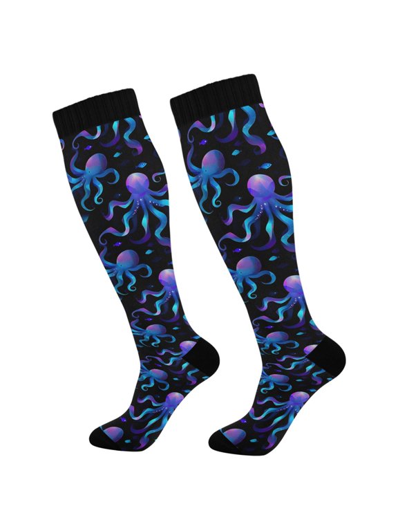 Octopus Magic Socks Women Men Knee High Sock