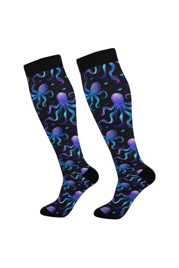 Octopus Magic Socks Women Men Knee High Sock