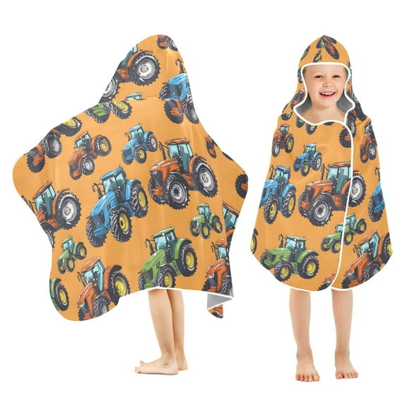 joogoo Off-road Vehicles Cars Kids Hooded Beach Towel Baby Bath Towel 23.5"x50"