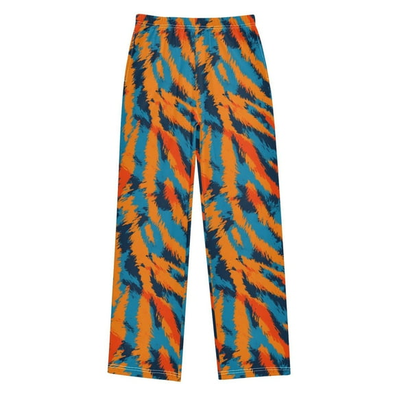 joogoo Orange Tiger Stripes Pajama Pants Pj Bottoms Sleepwear Lounge XL