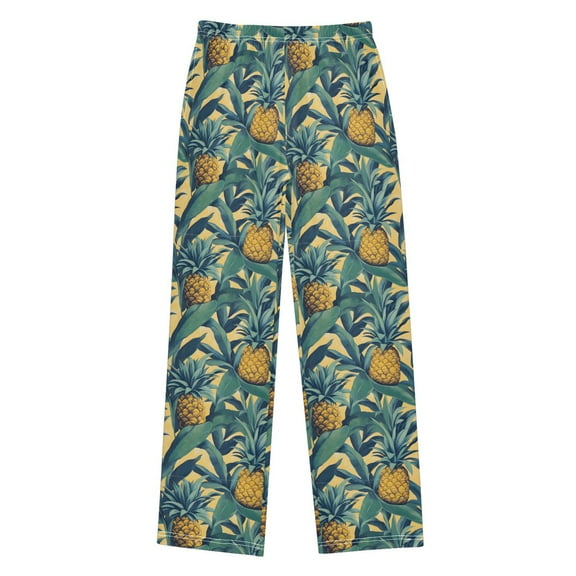 joogoo Palm Pineapples Pajama Pants Pj Bottoms Sleepwear Lounge L