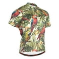 thumbnail image 1 of joogoo Parrots Summer Leaves Pattern Men's Cycling Jerseys Mountain Bike Short Sleeve Tops S, 1 of 7