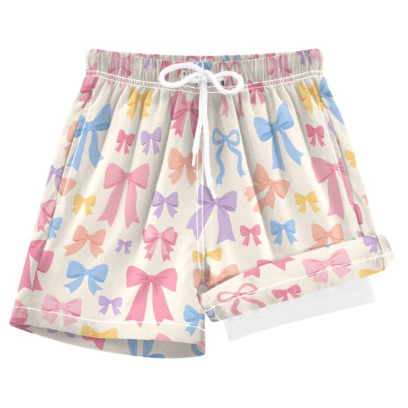 joogoo Pastel Bows Boys Swim Trunks Beach Swimsuit Shorts Boxer 12-13Y