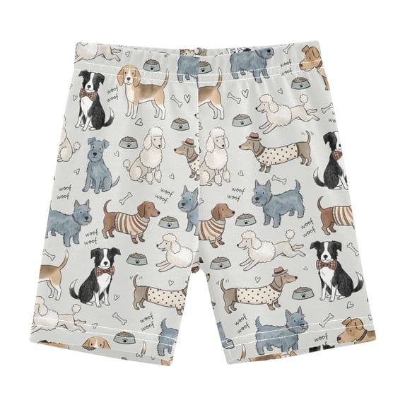 joogoo Pastel Dog Cartoon Girls Lined Shorts Bike Dance Bottoms 8Y