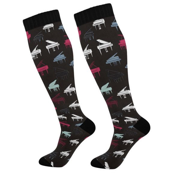 joogoo Piano Style Socks Women Men Knee High Sock