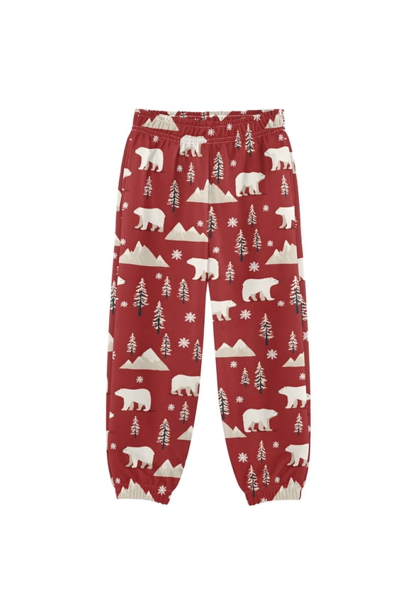 Polar Bear Christmas Boys' Sweatpants Jogger Pants 3T