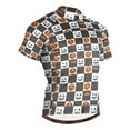 thumbnail image 1 of joogoo Pumpkins on Checkered Pattern Men's Cycling Jerseys Mountain Bike Short Sleeve Tops 2XL, 1 of 7