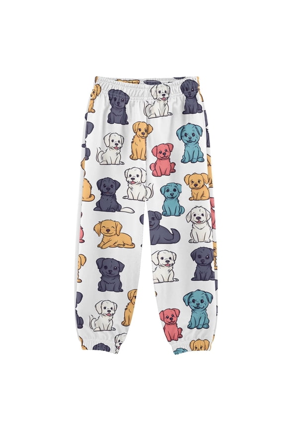 Puppy Dogs Cartoon Boys' Sweatpants Jogger Pants 5-6Y