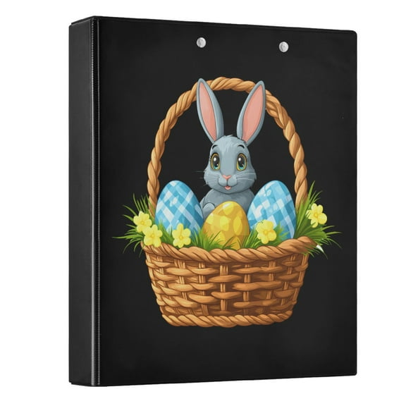 joogoo Rabbit-a3 Hardcover 3 Ring Binder 1.5" Round Rings Interior Pockets Binders Organizer 1 Pack