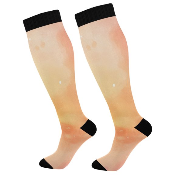 joogoo Rainbow Tie Dye-a2 Socks Women Men Knee High Sock