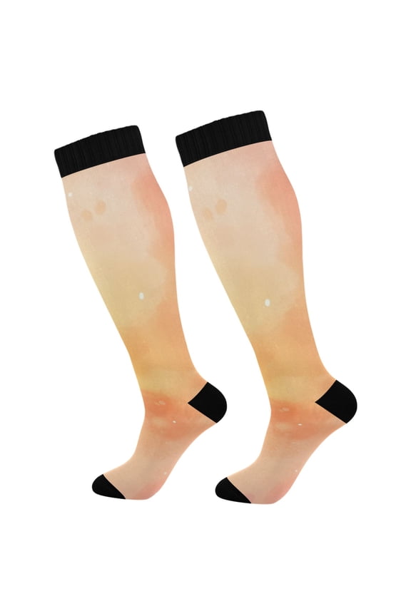 Rainbow Tie Dye-a2 Socks Women Men Knee High Sock