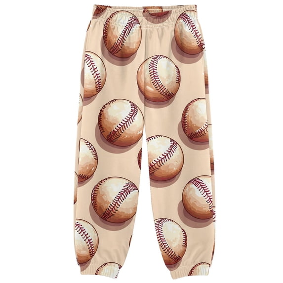 joogoo Retro Baseballs Boys' Sweatpants Jogger Pants 3T
