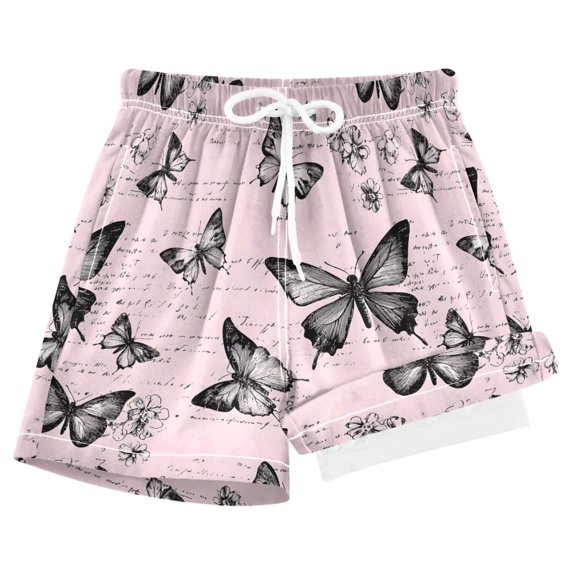 joogoo Retro Butterfly Boys Swim Trunks Beach Swimsuit Shorts Boxer 8Y