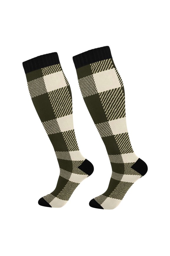 Retro Checkered-z2 Socks Women Men Knee High Sock