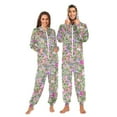 thumbnail image 1 of joogoo Retro Floral Unisex Adults Onesies Pajamas Jumpsuits L, 1 of 7