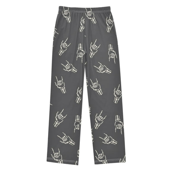 joogoo Rocker Skull Hands Pajama Pants Pj Bottoms Sleepwear Lounge XL