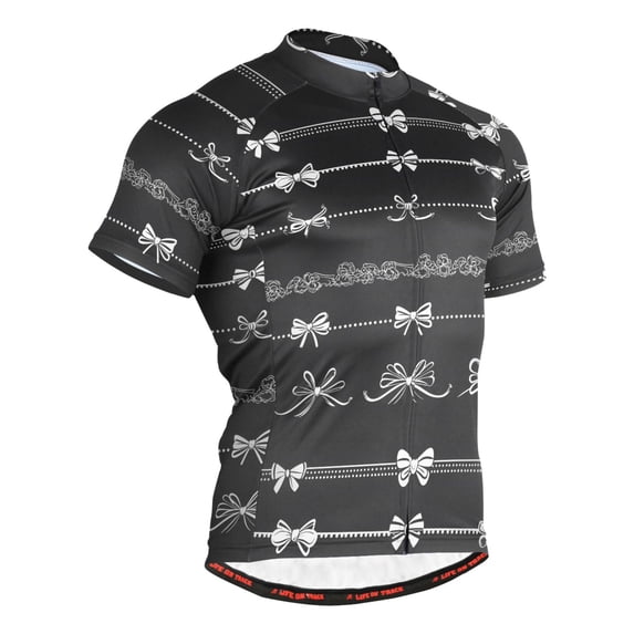 joogoo Romantic Bows Men's Cycling Jerseys Mountain Bike Short Sleeve Tops 2XL