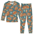 thumbnail image 1 of joogoo Rugby Ball Football Stars Pajamas Set Long Sleeve Soft Cotton Sleepwear 2 Piece 18M, 1 of 7