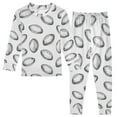 thumbnail image 1 of joogoo Rugby Balls Football 2 Piece Long Sleeve Tee and Pants Cotton Pajama Set 3T, 1 of 7