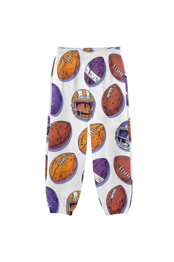 Rugby Football Balls Boys' Sweatpants Jogger Pants 5-6Y