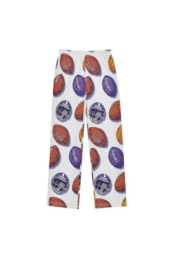 Rugby Football Balls Pajama Pants Pj Bottoms Sleepwear Lounge S