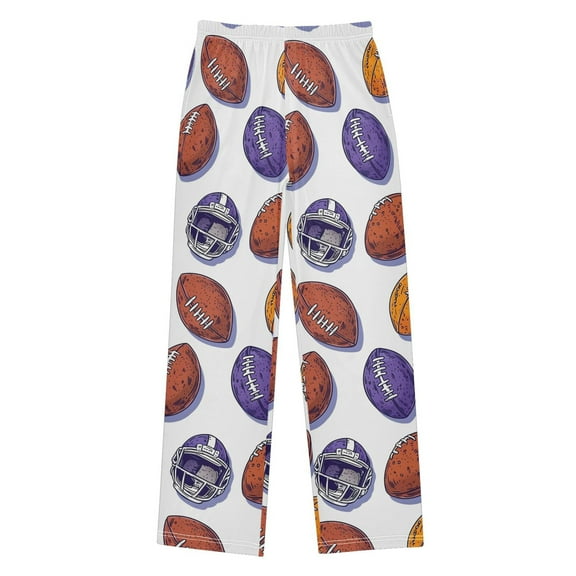 joogoo Rugby Football Balls Pajama Pants Pj Bottoms Sleepwear Lounge XL